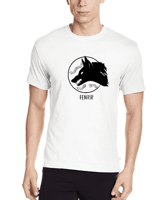 Camiseta Fenrir Branco masculino - Varegue