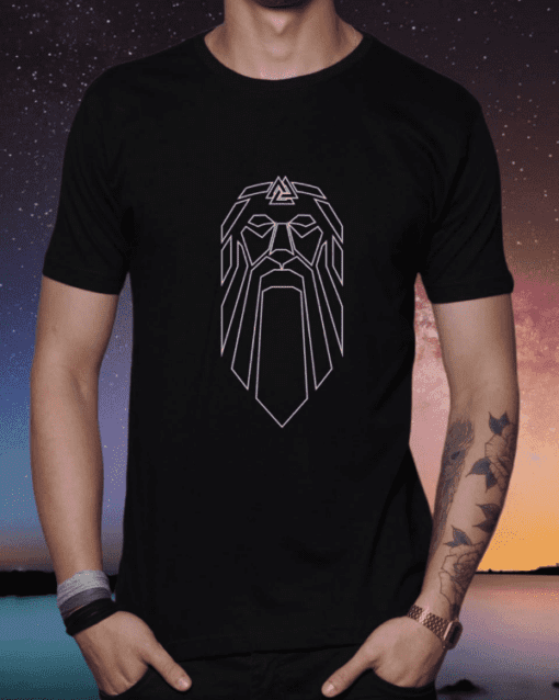 Camiseta masculina ODIN II 100 algodao Preto 1 - Varegue