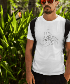 Camiseta Masculina - Valknut II - 100% Algodão