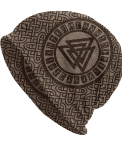 Gorro Viking Unisex - Touca de Frio - Valknut & Runas