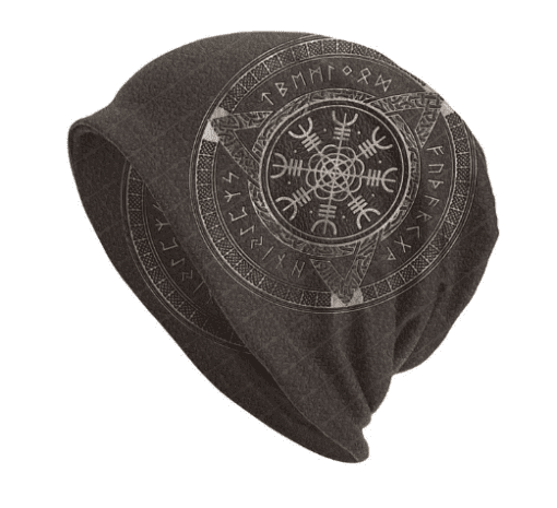 Gorro Viking Unisex - Touca de Frio - Elmo do Terror & Runas