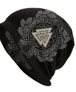 Gorro Viking Unisex - Touca de Frio - Valknut & Runas II