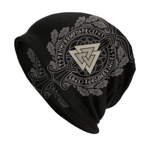 Gorro Viking Unisex - Touca de Frio - Valknut & Runas II