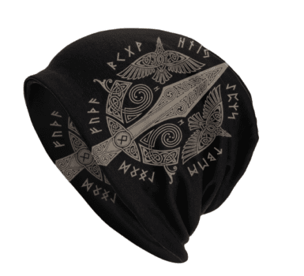 Gorro Viking Unisex - Touca de Frio - Lança de Odin - Gungnir