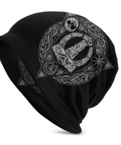 Gorro Viking Unisex - Touca de Frio - Símbolos Nórdicos