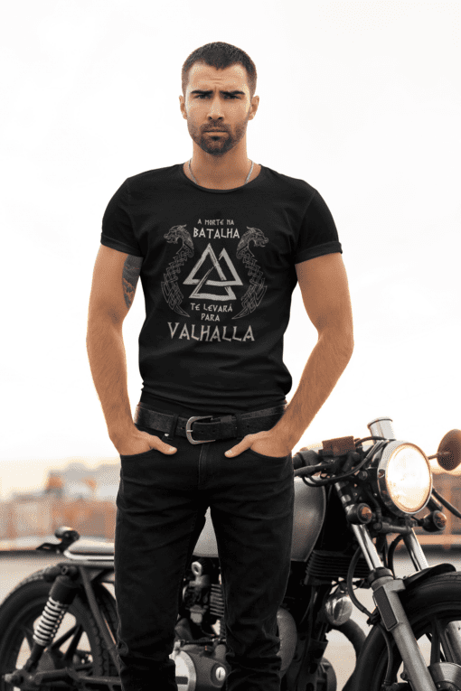 camiseta masculina morte e valhalla 1 - Varegue