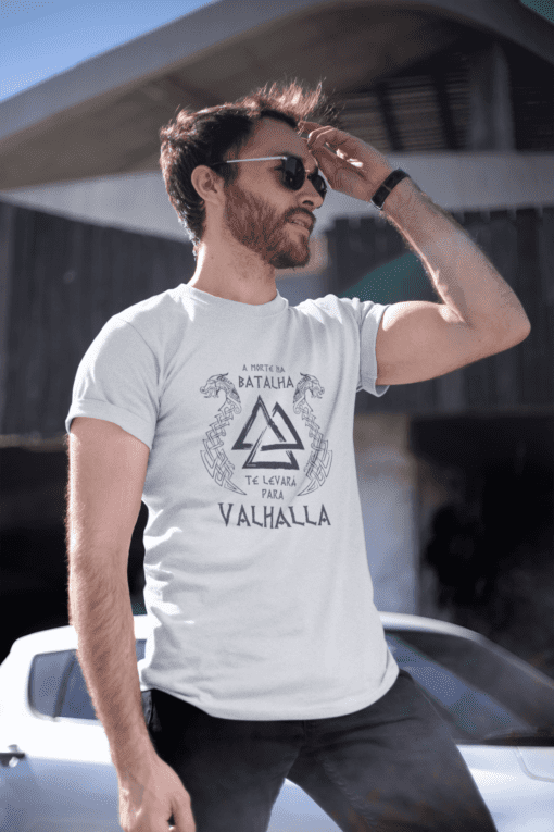 camiseta masculina morte e valhalla