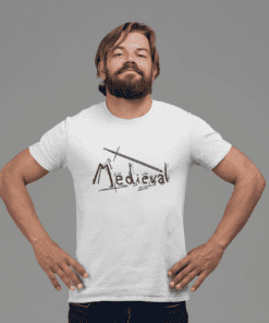 Camiseta Masculina – Medieval – 100% Algodão