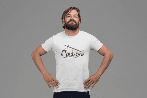 Camiseta Masculina – Medieval – 100% Algodão