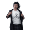 transparent mockup of a goth woman wearing a t shirt 23407 - Varegue