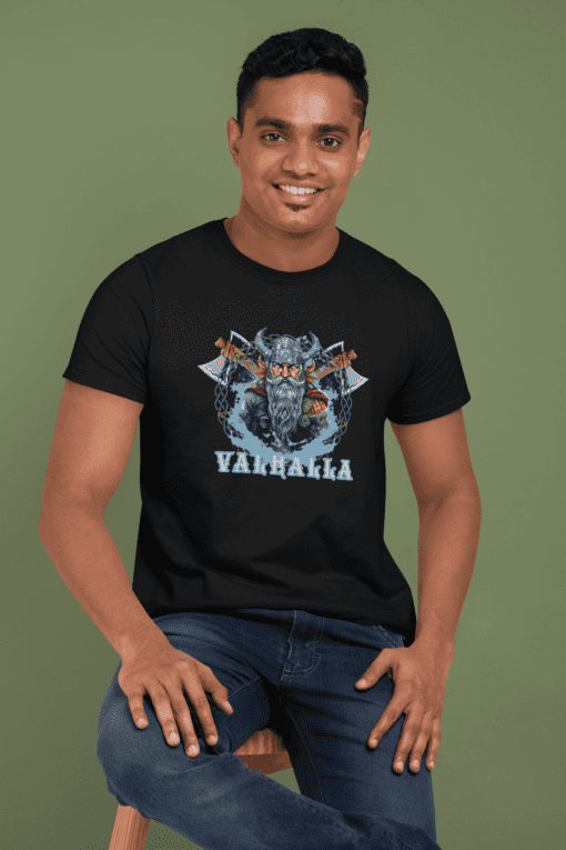 Camiseta Masculina – VALHALLA III – 100% Algodão