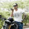 crewneck tee mockup of a tattooed man on his motorcycle m12676 r el2 1 - Varegue