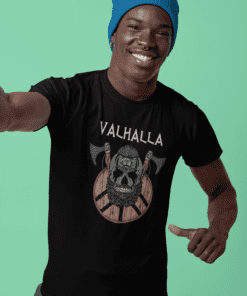 Camiseta Masculina – VALHALLA IV – 100% Algodão