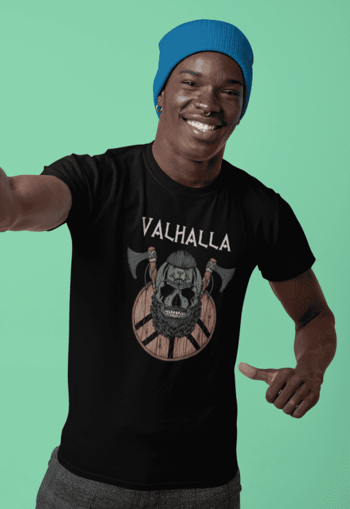 Camiseta Masculina – VALHALLA IV – 100% Algodão