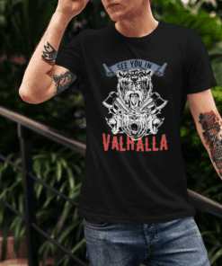 Camiseta Masculina – SEE YOU IN VALHALLA – 100% Algodão