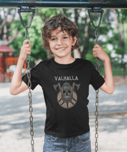 Camiseta Infantil – VALHALLA – 100% Algodão