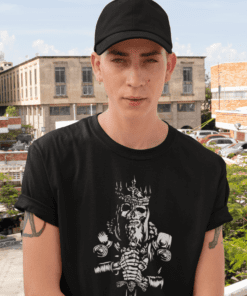 Camiseta Masculina – DEAD KING – 100% Algodão