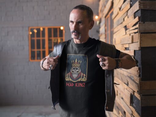 Camiseta Masculina – DEAD KING II – 100% Algodão