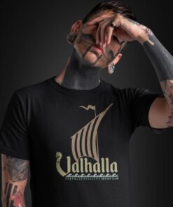 Camiseta Masculina – VALHALLA VI – 100% Algodão