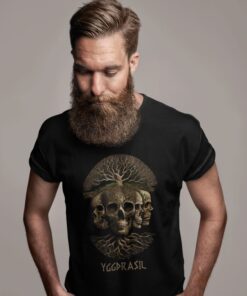 Camiseta Masculina – YGGDRASIL – 100% Algodão