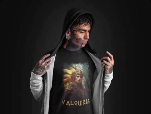 Camiseta Tradicional – Valquiria – 100% algodão by Rodrigo Ovelha