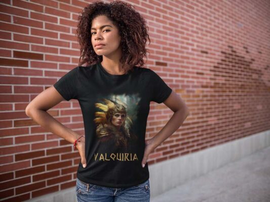 Camiseta Tradicional – Valquiria – 100% algodão by Rodrigo Ovelha