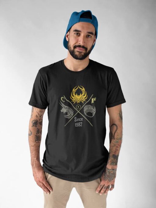 Camiseta Tradicional – Sol, Lua e Ascendente– 100% algodão