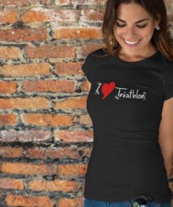 Camiseta Babylook – I Love Triathlon – 100% Algodão