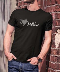 Camiseta Masculina – I Love Triathlon – 100% Algodão