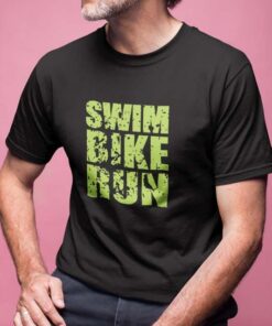 Camiseta Masculina – Swin, Bike, Run – 100% Algodão