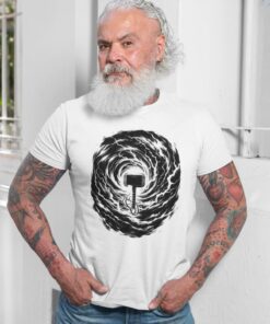 Camiseta Masculina – Mjolnir – 100% Algodão by Rodrigo Ovelha