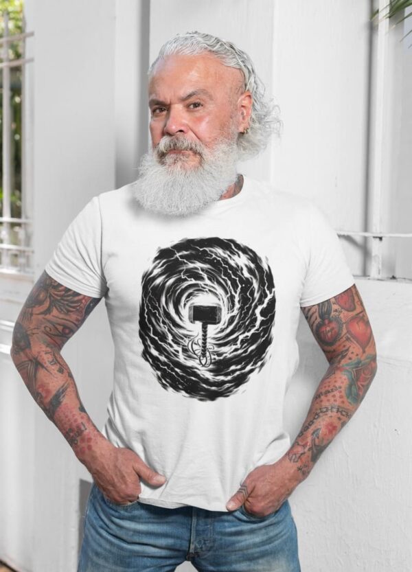 Camiseta Masculina – Mjolnir – 100% Algodão by Rodrigo Ovelha