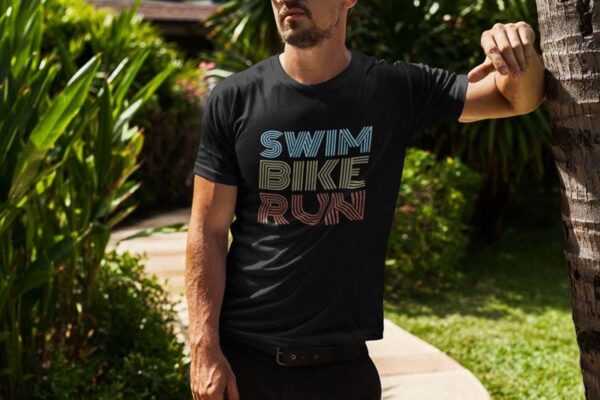 Camiseta Masculina – Swin, Bike, Run II – 100% Algodão