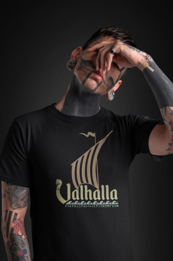 Camiseta Masculina – VALHALLA VI – 100% Algodão