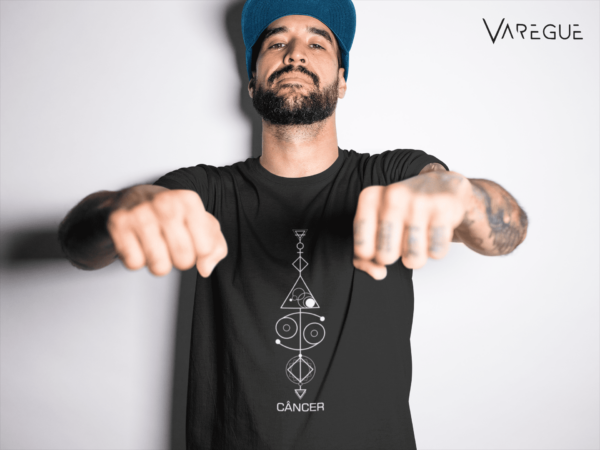 Camiseta Masculina - Signo de Câncer - 100% algodão