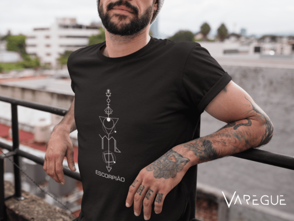 Camiseta Masculina - Signo de Escorpião - 100% algodão