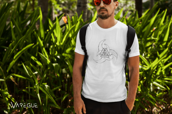 Camiseta Masculina - Valknut II - 100% Algodão