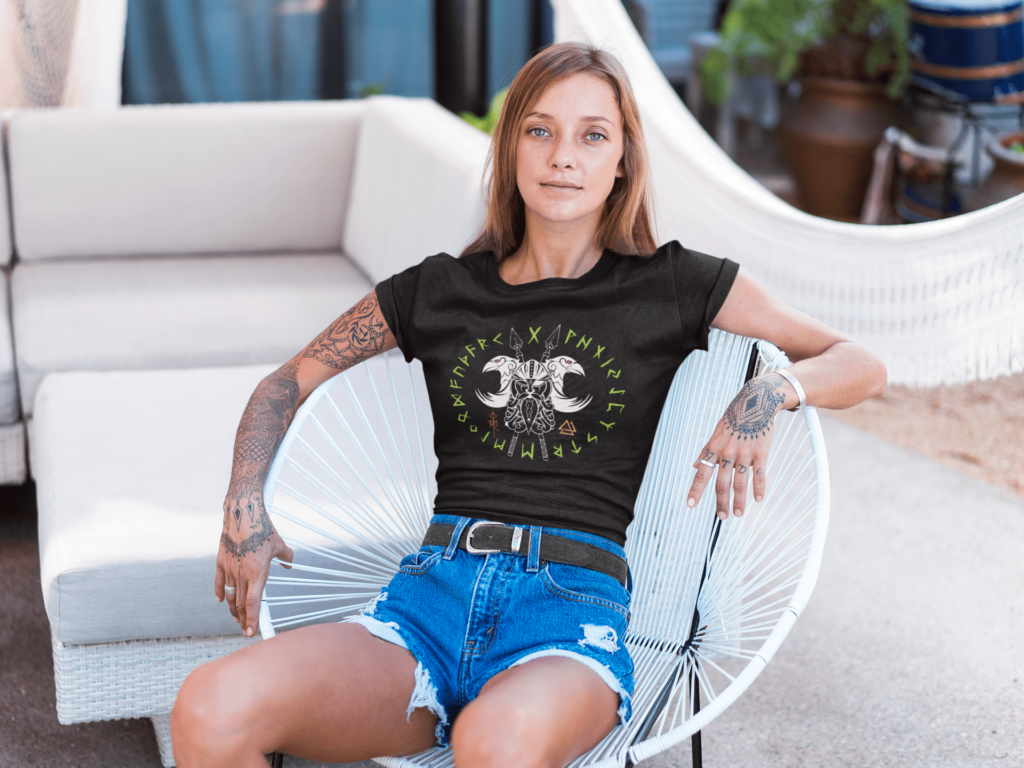 Camiseta Feminina – Odin – 100% Algodão