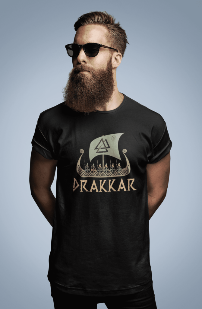 Camiseta Masculina – Drakkar II – 100% Algodão