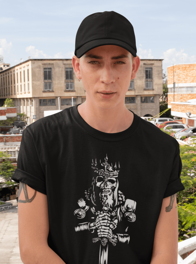 Camiseta Masculina – DEAD KING – 100% Algodão