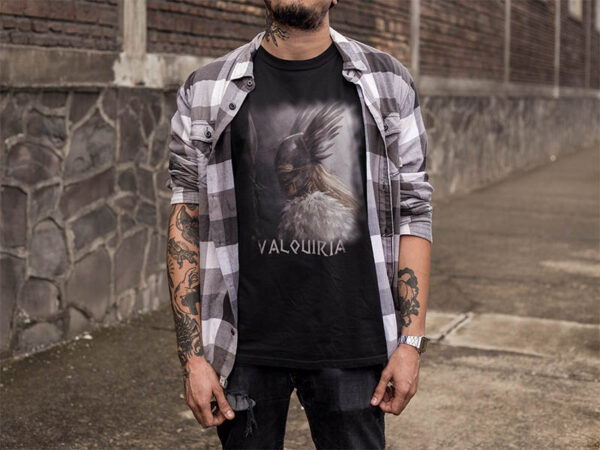 Camiseta Masculina – VALQUIRIA – 100% Algodão