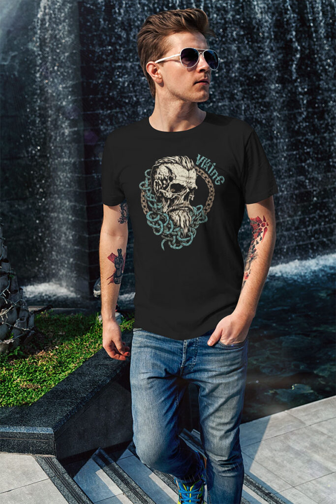 Camiseta Masculina – Viking IV – 100% Algodão