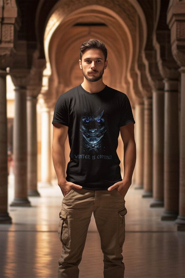 Camiseta Masculina – WINTER IS COMING – 100% Algodão